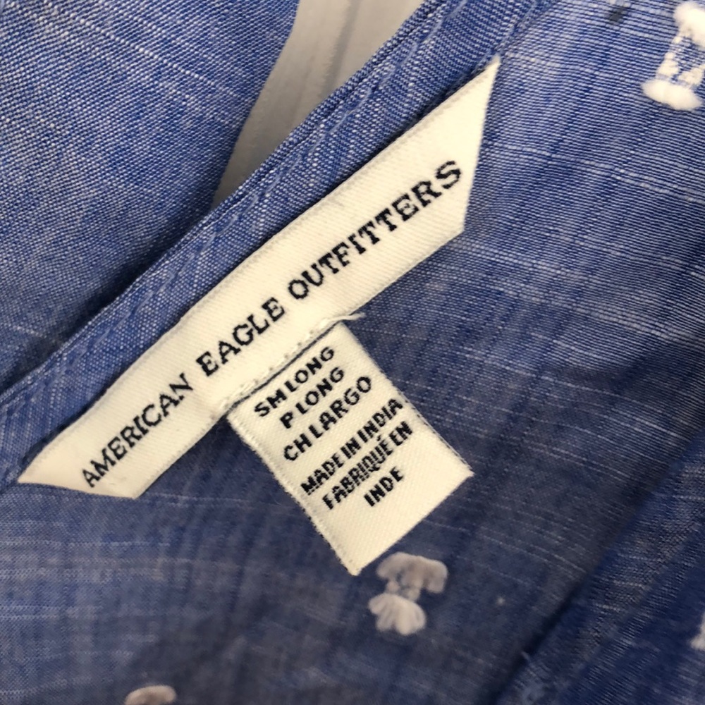 ❗️LAST CHANCE❗️ American Eagle blue ruffle romper - Picture 5 of 6